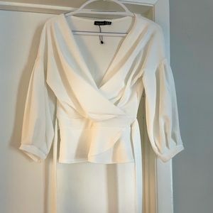 Cute formal white blouse